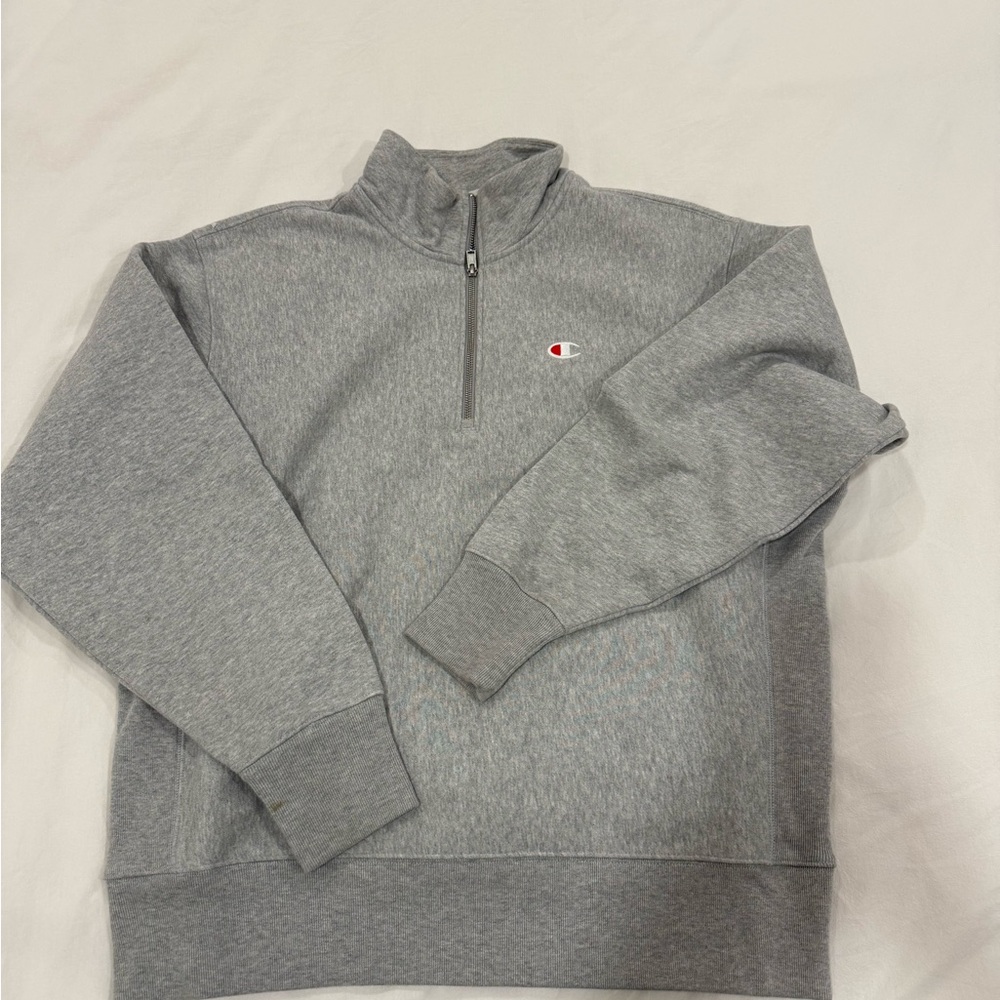 Champion men’s gray quarter zip sweatshirt